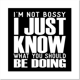 I'm Not Bossy Posters and Art